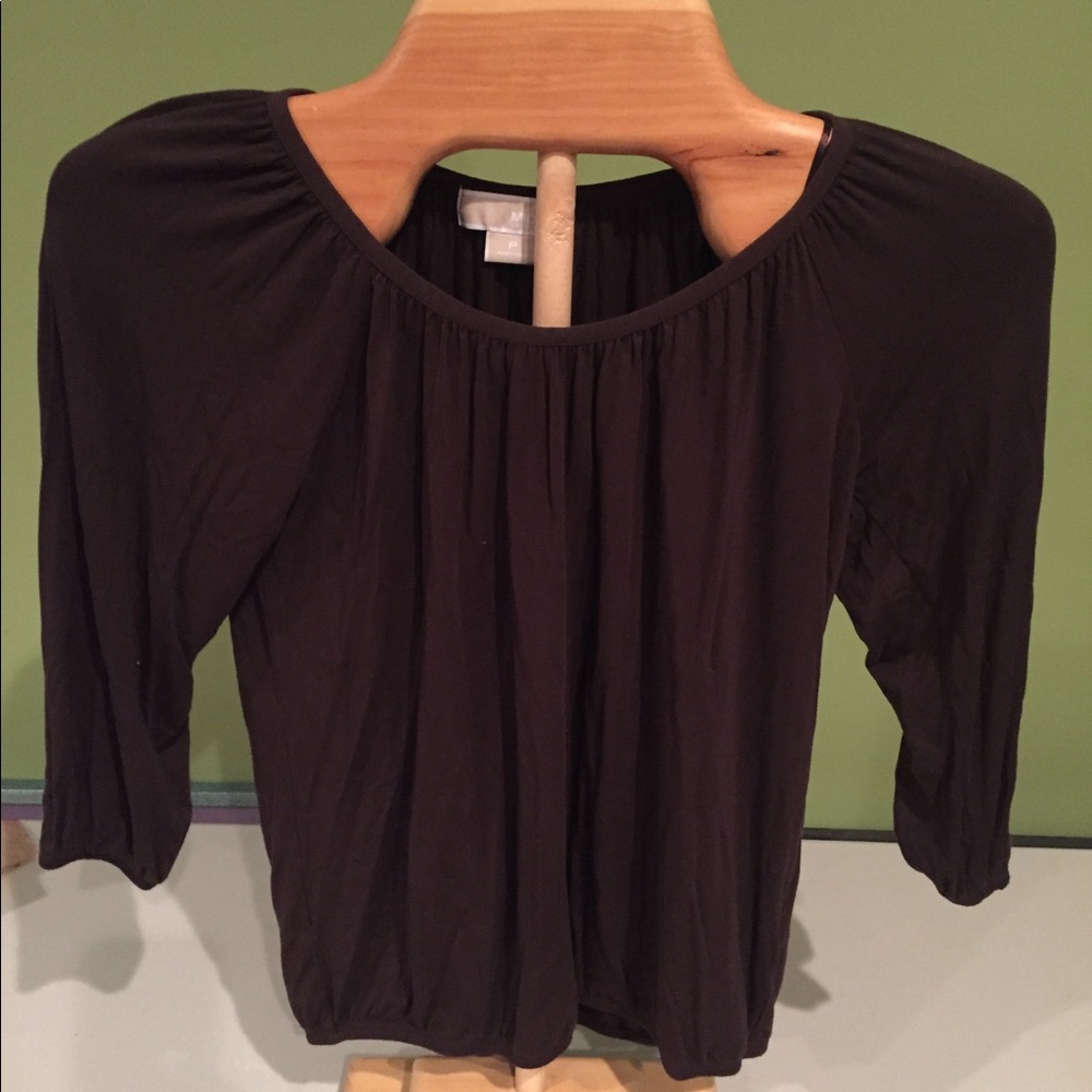 Michael Kor brown blouse.